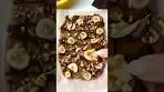 Chocolate Peanut Butter Yogurt Bark😍 #healthyrecipes ...