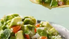 Chunky Guacamole With Serrano Peppers