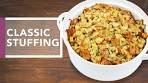 Classic Stuffing Recipe | Holiday Dinner Recipes