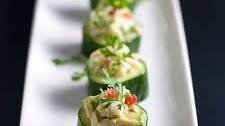 Crab-Stuffed Cucumber Cups