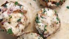 Creamy Garlic Scallops
