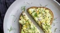 Duck Egg Salad with Curry and Dill