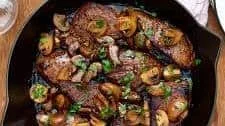 Easy Balsamic Glazed Steak Tips and Mushrooms