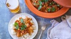 Easy Crock Pot Moroccan Chicken, Chickpea and Apricot Tagine