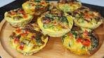Fluffy flourless savory muffins ready in 10 minutes! 😍 I didn't ...