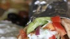 Grilled Chicken Gyros with Tzatziki Sauce