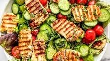 Grilled Halloumi Salad