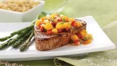 Grilled Yellowfin Tuna with Fresh Mango Salsa