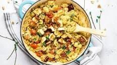 Halloumi Pasta with Cherry Tomatoes & Mint