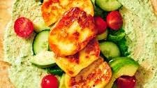 Halloumi Wraps with Hot Honey