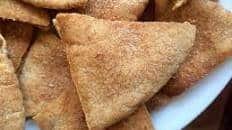 Homemade Cinnamon and Sugar Pita Chips