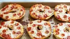 Homemade Pizza Bagels