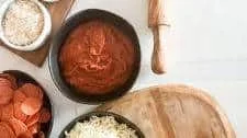 Homemade Pizza Crust and Suggested Toppings