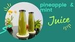 How to make healthy pineapple & mint juice | the cooking nurse