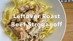 leftover roast beef stroganoff