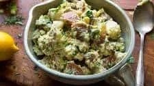 Mashed Potato Salad With Scallions and Herbs