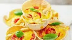 Mini pizza quiches