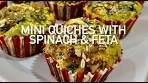 MINI QUICHES WITH SPINACH & FETA