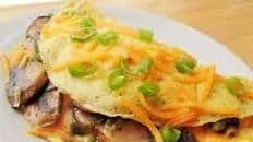 Mushroom, Scallion, and Cheese Omelet