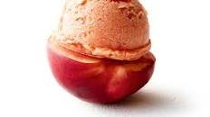 Nectarine and vanilla bean sorbet
