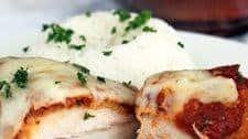 Oven baked chicken parmesan