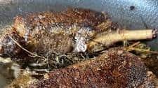 Pan Seared Elk Rib Chops with Garlic and Herb Butter