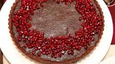 Pomegranate Chocolate Tart