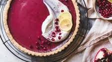 Pomegranate Tart with Hibiscus, Lemon, and Almond Flour Crust {gluten-free}