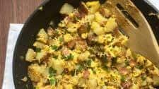 Potato and Duck Egg Scramble