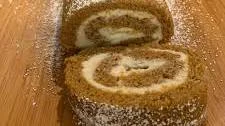 Pumpkin Roll with Ginger and Pecans