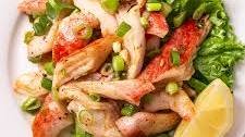 Quick, Easy Garlic Butter Sautéed Imitation Crab Meat