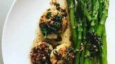 Quick & Easy Lemon Garlic Scallops & Asparagus