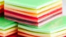 Rainbow Layered Jello