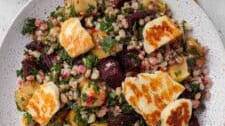 Roast Apple, Beetroot & Halloumi Salad