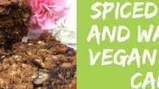 Spiced date and walnut vegan loaf cake