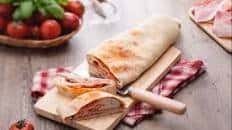 Stuffed pizza roll