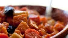 Sweet Potato, Carrot and Dried Fruit Casserole