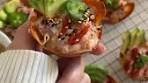 🍣 crispy spicy tuna wonton cups!