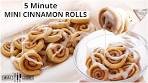 5 Minute MINI CINNAMON ROLLS ! Easy Cinnamon Rolls ...