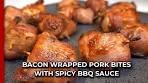 Air Fryer Bacon Wrapped Pork Bites with Sweet Baby Ray's ...