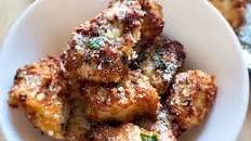 Air Fryer Boneless Garlic Parmesan Chicken Bites