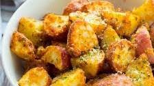 Air Fryer Garlic Parmesan Potatoes