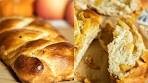 Apple Filled Tsoureki: Cinnamon Apple Filled Brioche Braid