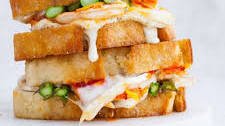 Asparagus and Lobster Grilled Cheese