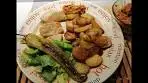 Baked Chicken Breast in Oven and Potato with Homemade ...