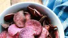 Baked Purple Sweet Potato Chips