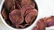 Baked Purple Sweet Potato Chips