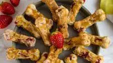 Banana Strawberry Dog Treats