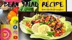 Bean Salad Recipe with Lemon Vinaigrette/ Tasty & Flavorful!