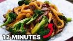 Beef Broccoli Udon Stir Fry - Yaki Udon Noodles